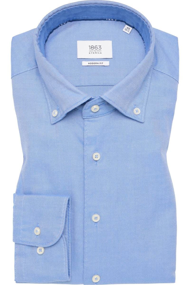 ETERNA 1863 Modern Fit Hemd blau, Einfarbig