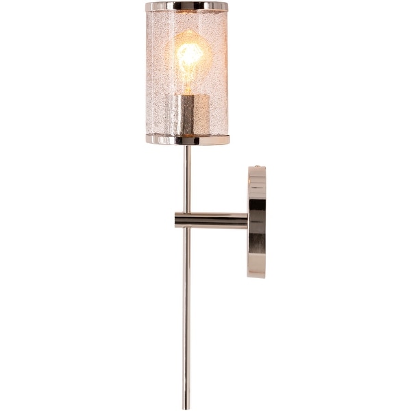 Artistic Weavers Lizel Textured Glass Modern Wall Sconce - 19"H x 5.125"W x 5.5"D