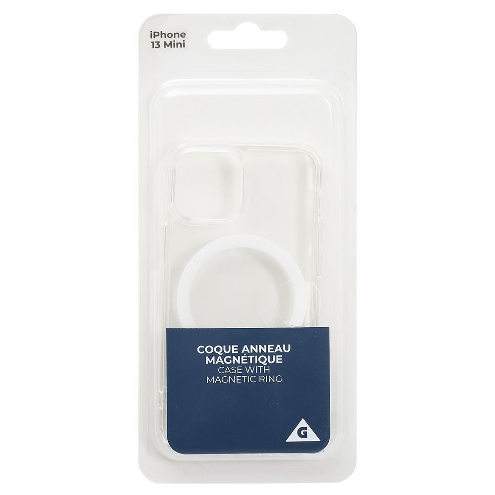 Coque magnétique iPhone 13 Mini transparent
