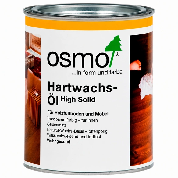 Hartwachsöl »High Solid«, weiß, seidenmatt, 0,75 l
