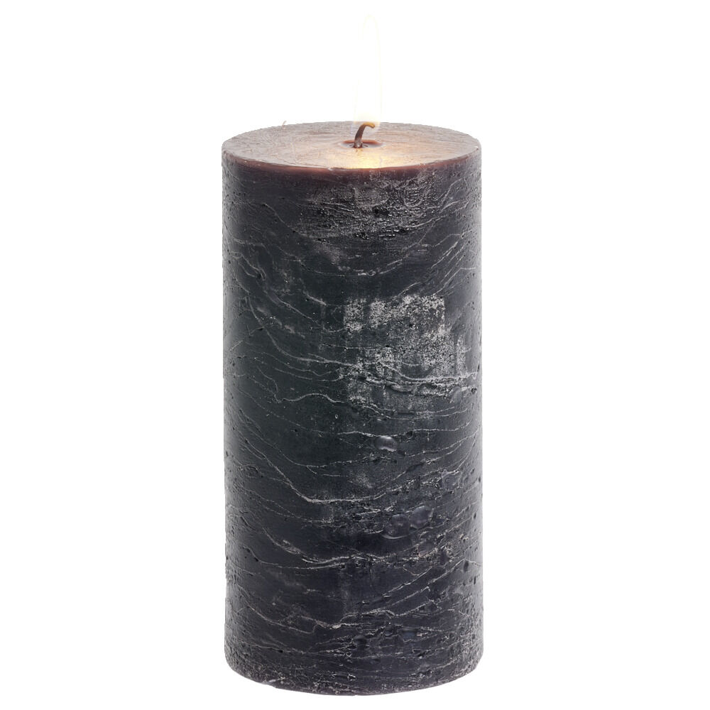 Bougie pilier noire 50H