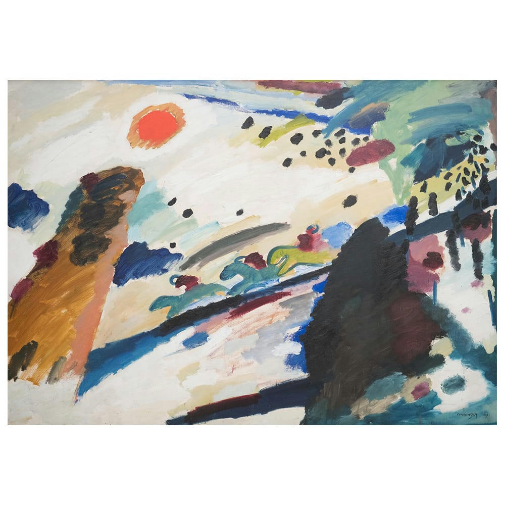 - Tableau paysage romantique Wassily Kandinsky 50x70cm