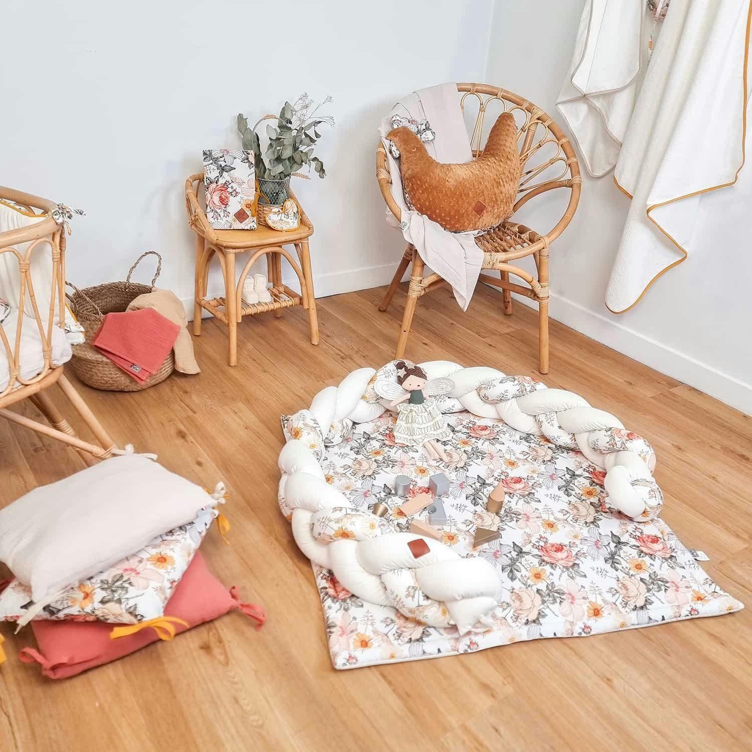 NÉO VINTAGE - Tapis de parc  réversible  Néo Vintage