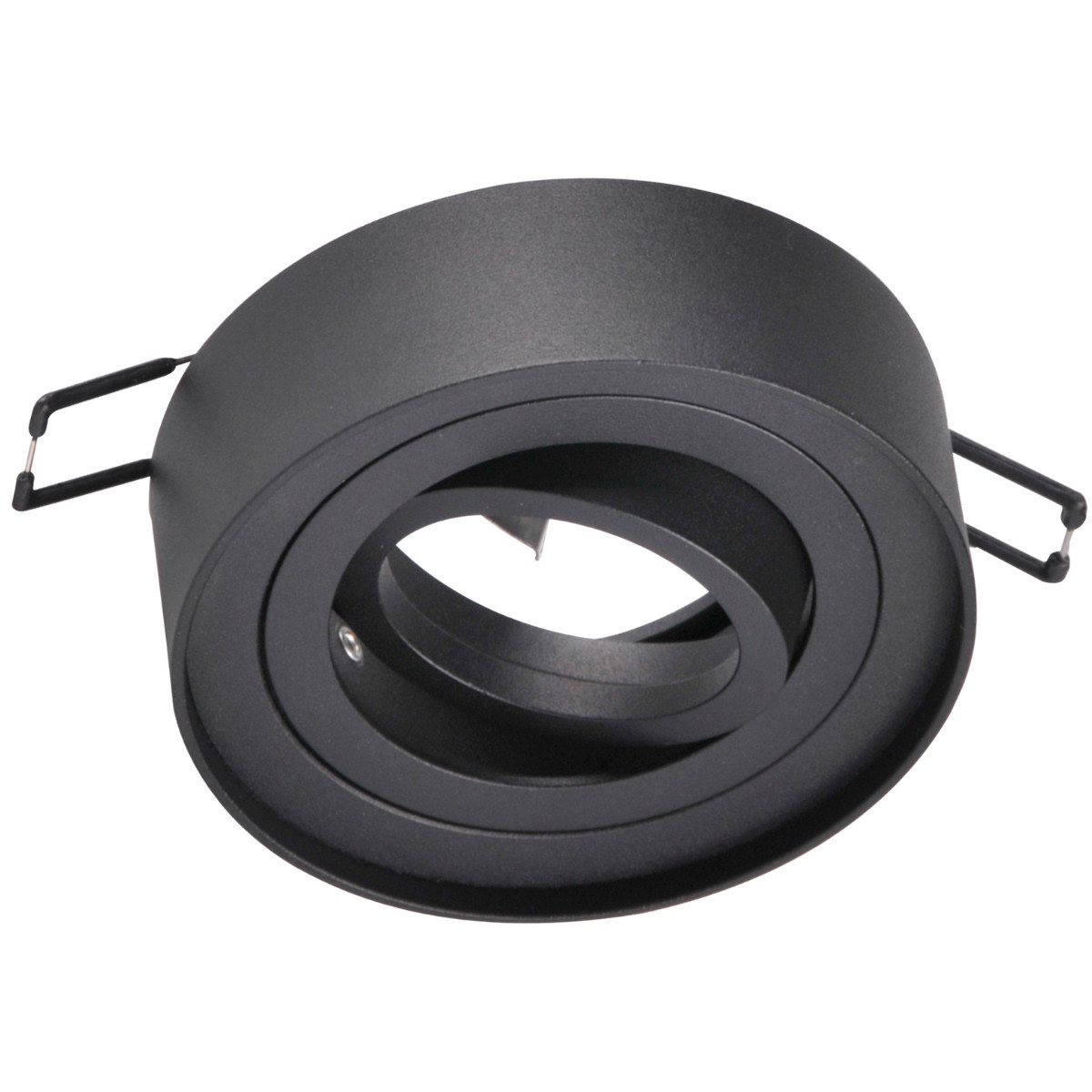 Oprawa wpuszczana okrągła czarna 9,5cm GAJA1xMR16x8W IP20 Polux