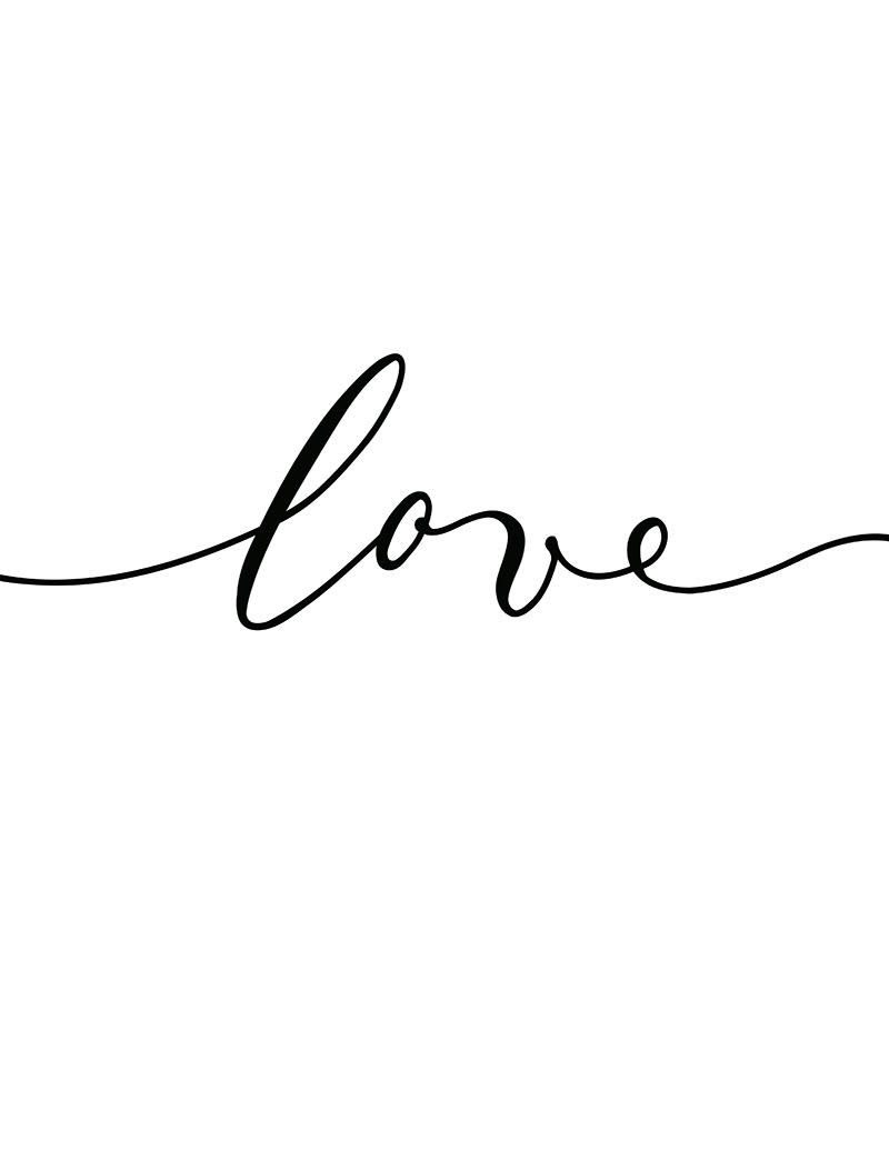 - Tableau sur Toile Love 30 X 40