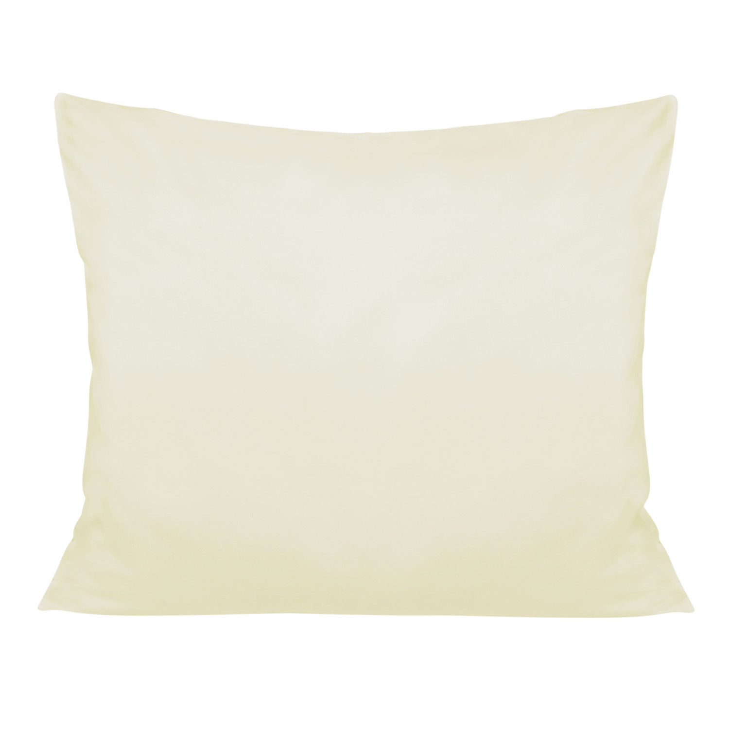Poszewka satynowa 50x60 kremowa 155 jednobarwna