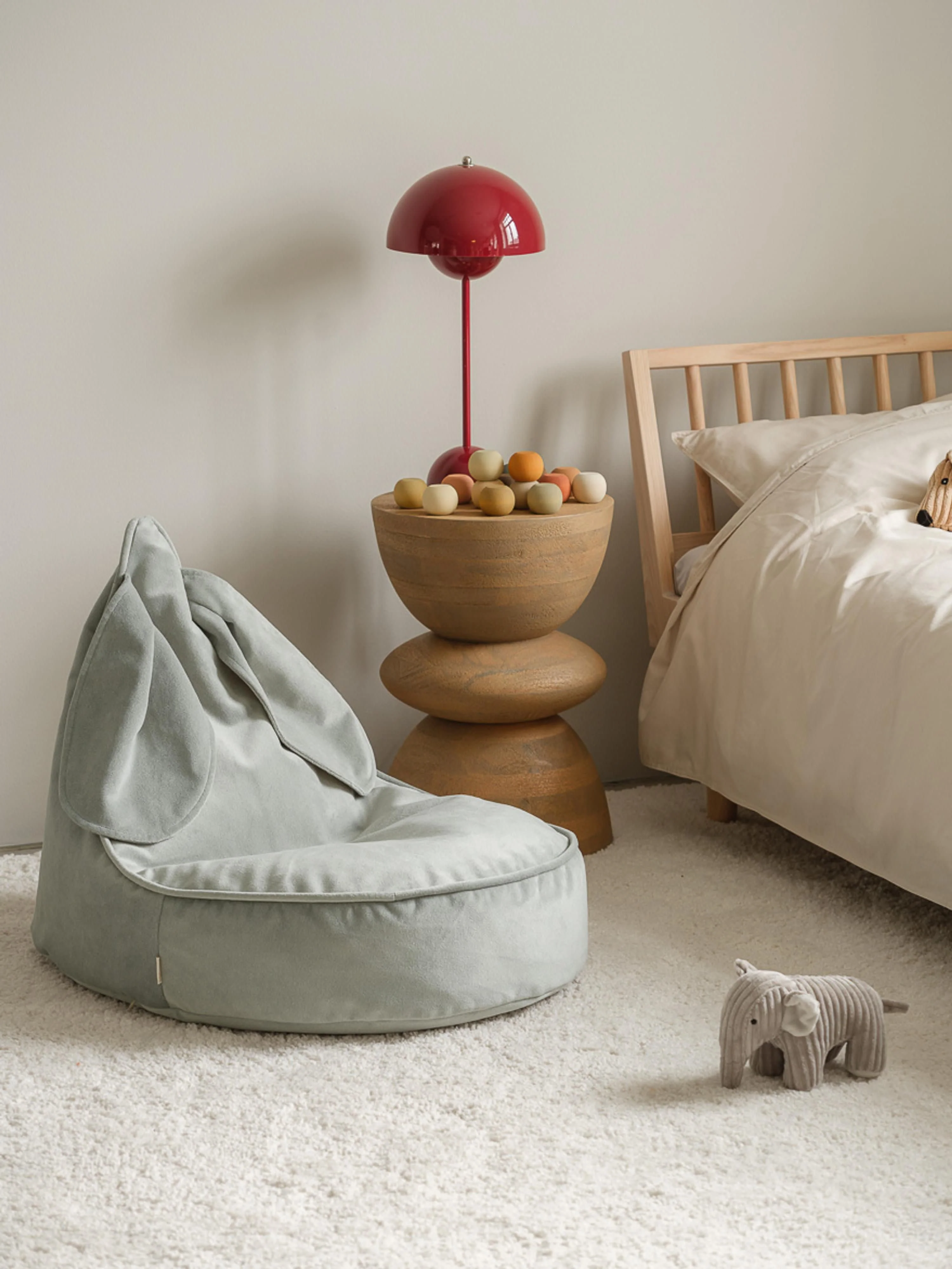 Kinder-Sitzsack Bunny aus Samt