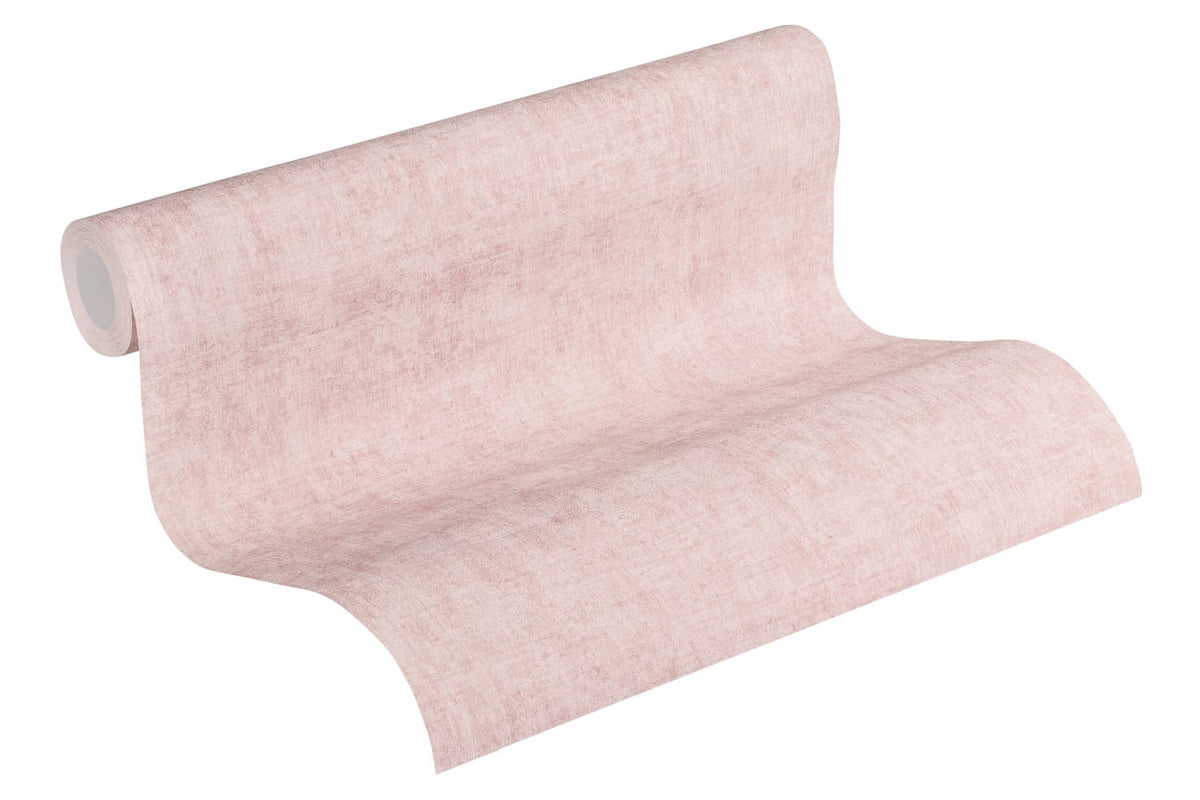 Livingwalls behang geschilderd effect zacht roze - 53 cm x 10.05 m - AS-374232