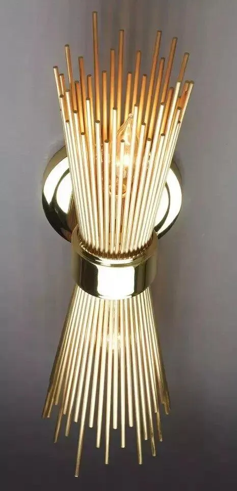 Mid Century Brass Sputnik Wall Sconce: Handmade Lighting Fixture