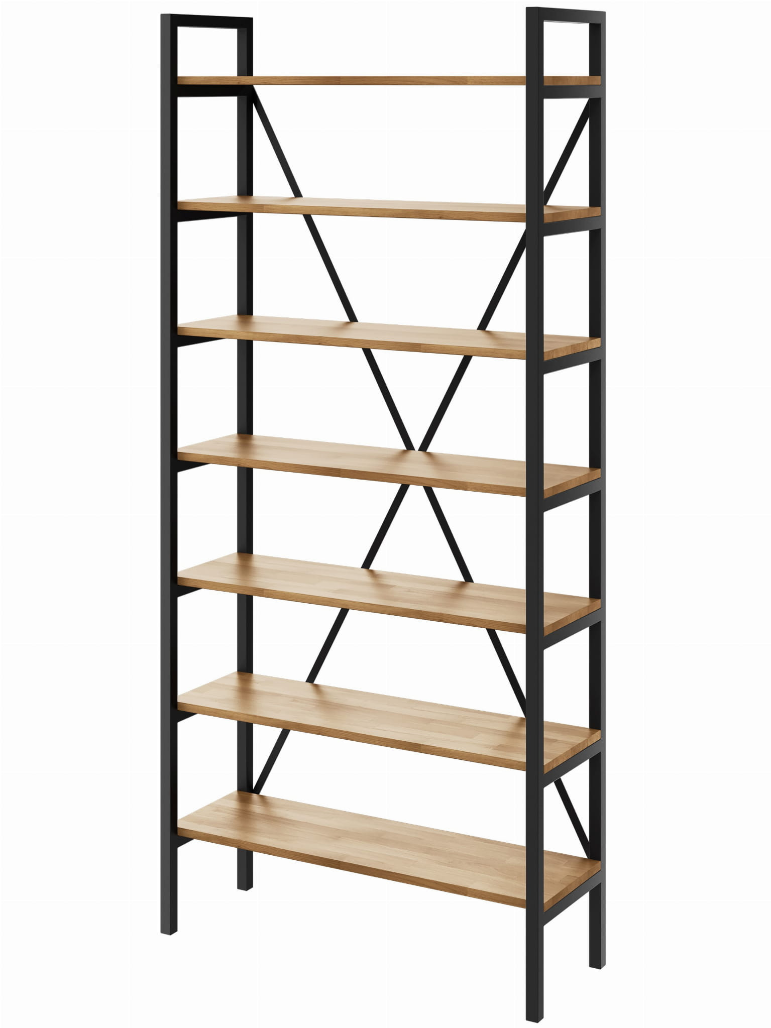 Regał Medium Industrial Loft na książki D7 220x60x30 cm