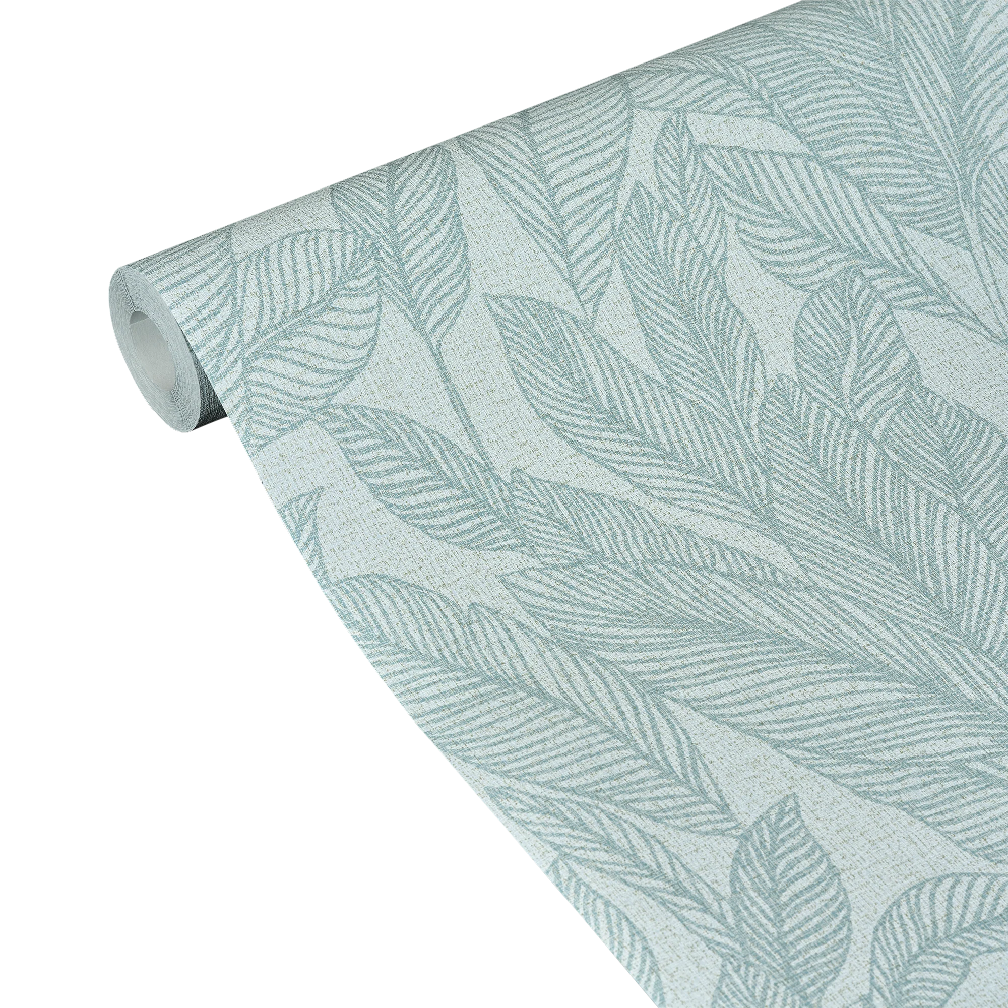 CosmoLiving Papier peint intissé GOLDEN FERN bleu azurin