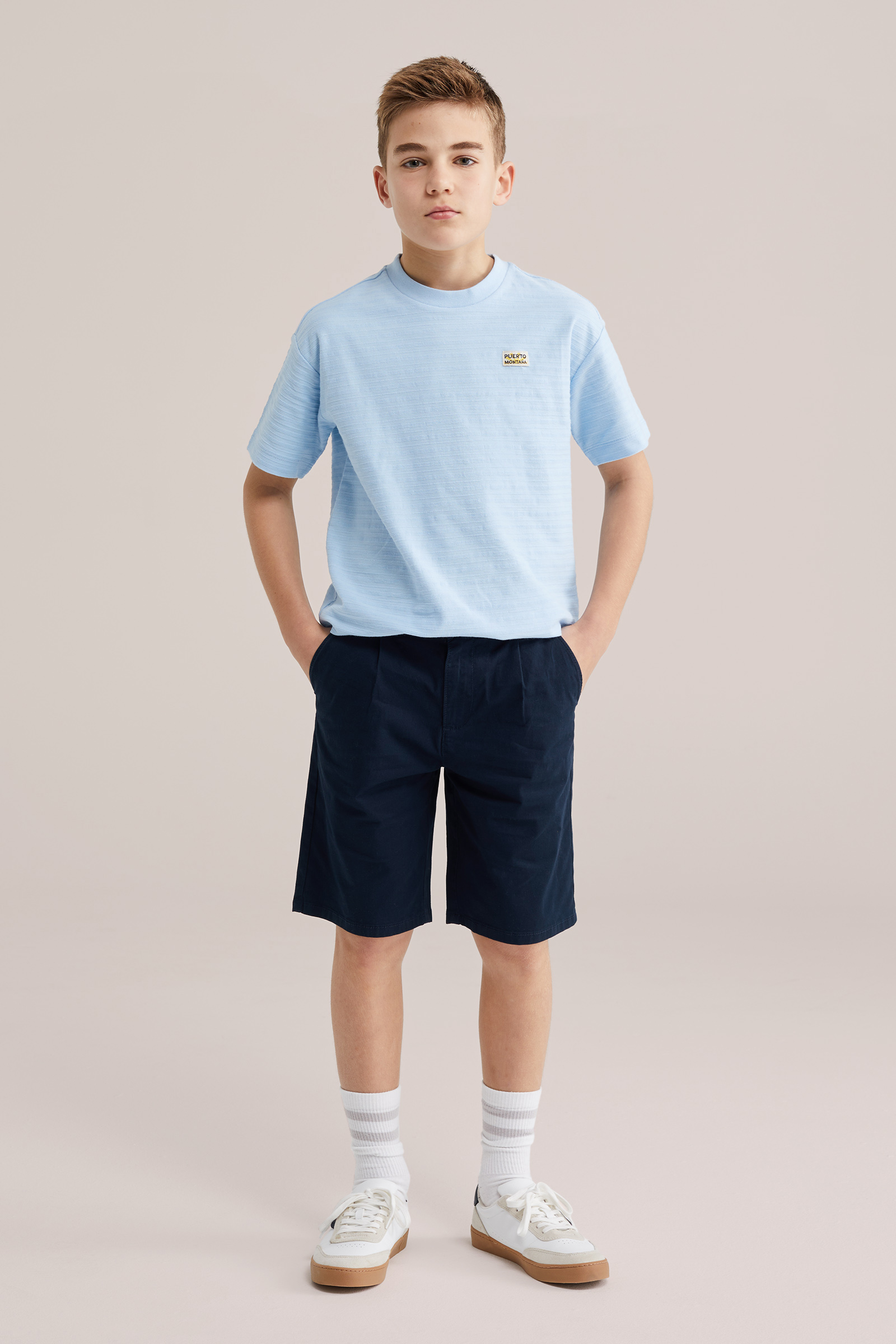 Jongens loose fit chino short