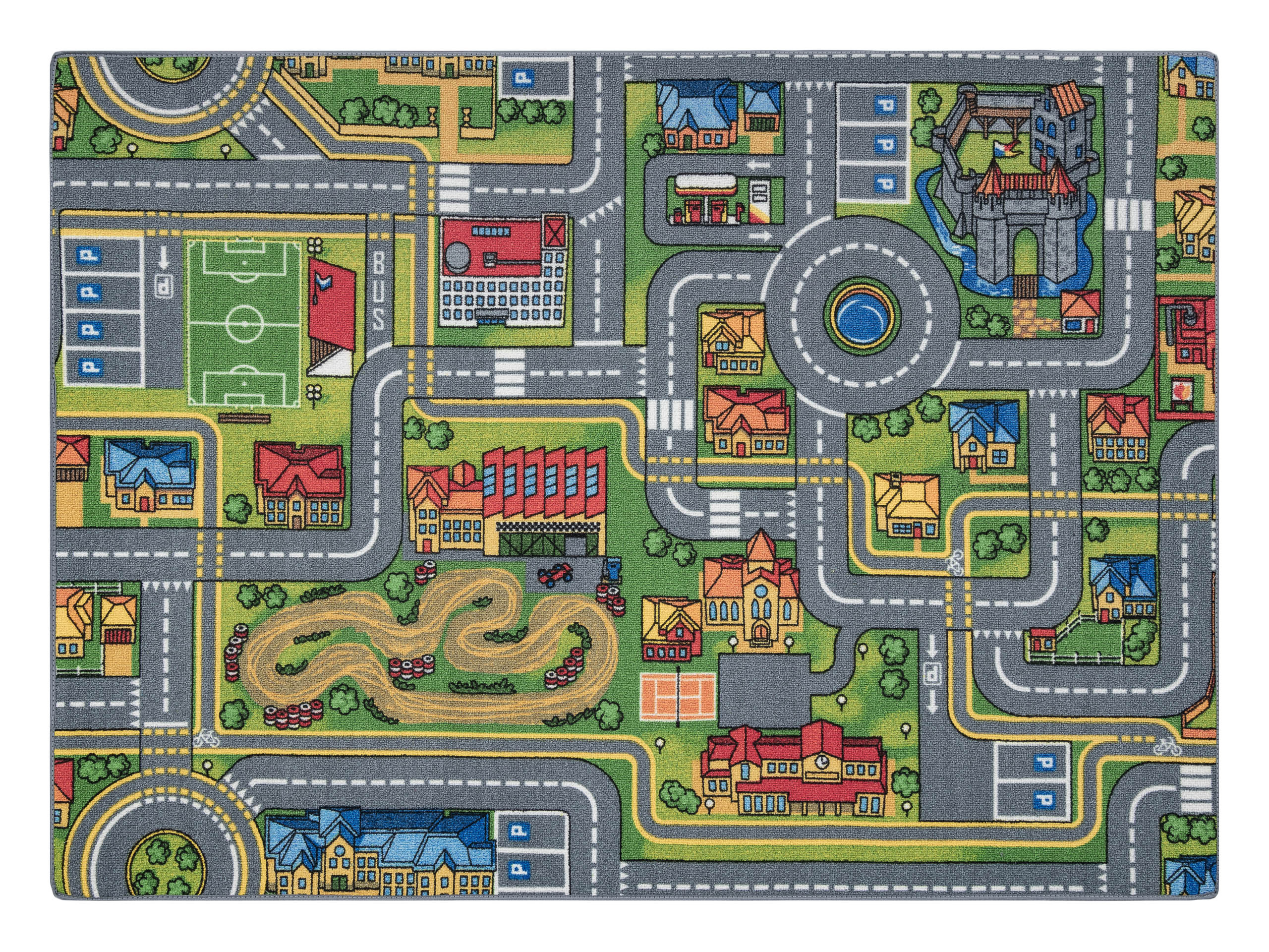 DYWAN REBEL ROADS City life 97 Miasto, dla dzieci 95x133 cm