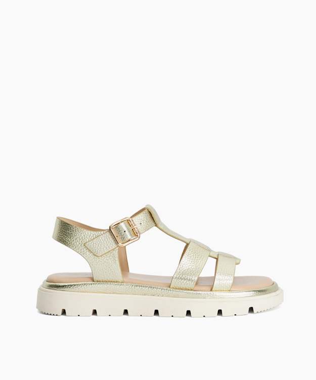 Lilar Gold - Chunky Gladiator Sandals
