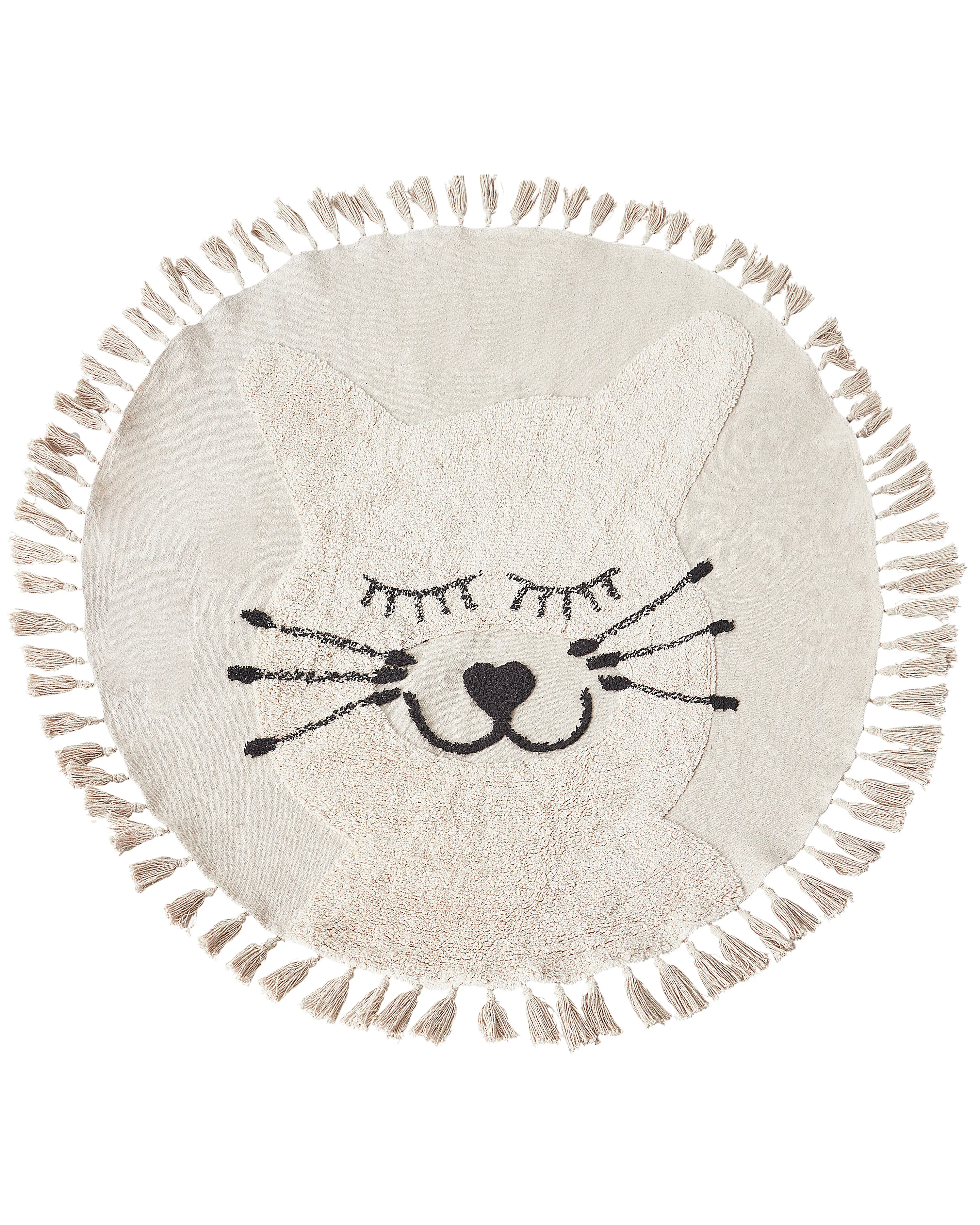 Kids Rug ETSERI Beige ? 120 cm Cotton