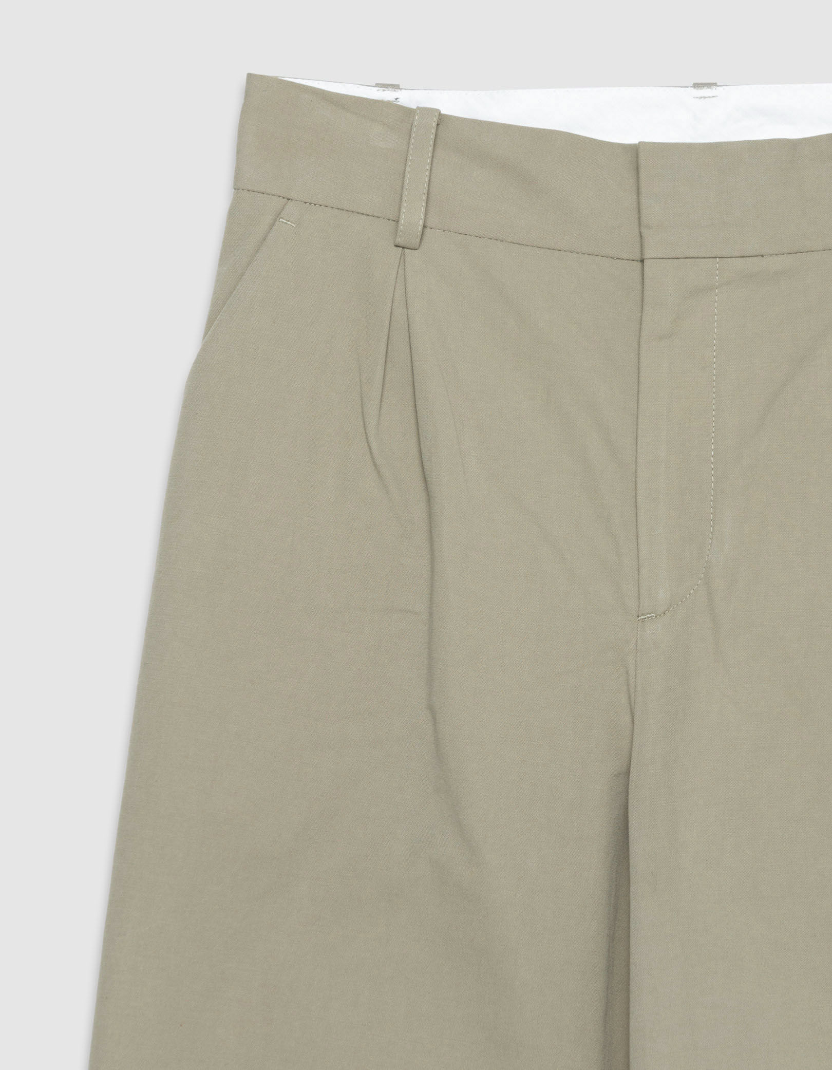 Pantalon ballon kaki à pinces Femme