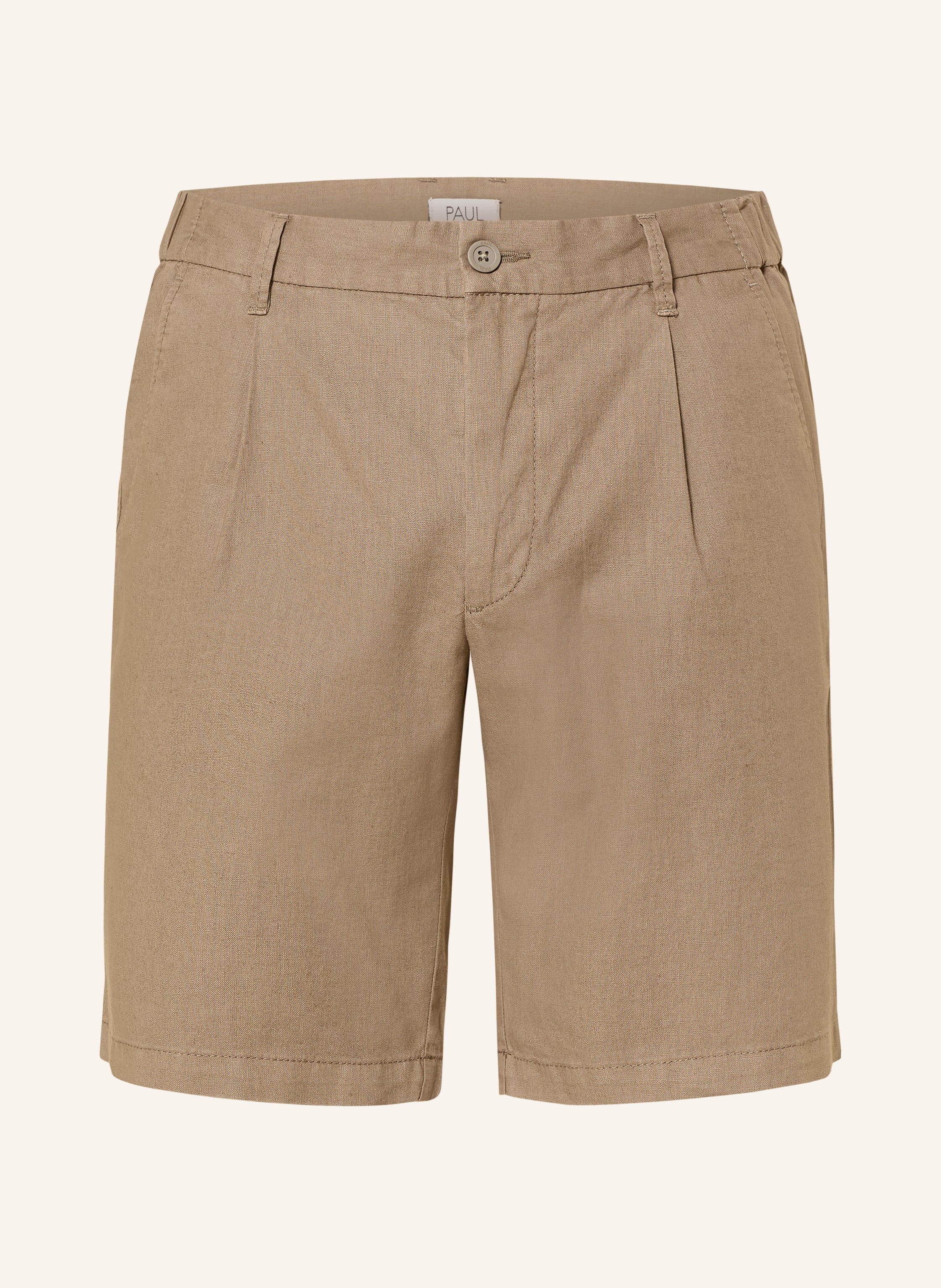PAUL Chinoshorts Comfort Fit mit Leinen