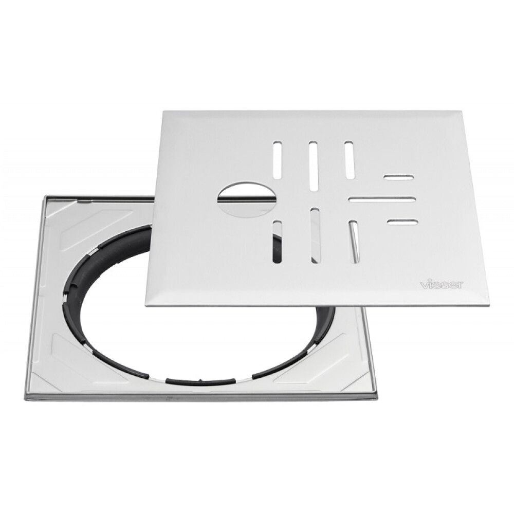 SLUKRIST VIESER CLASSIC Ø40MM 197X197MM RUSTFRI