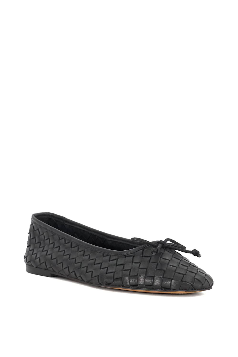 Dune London Heat' Leather Ballet Pumps