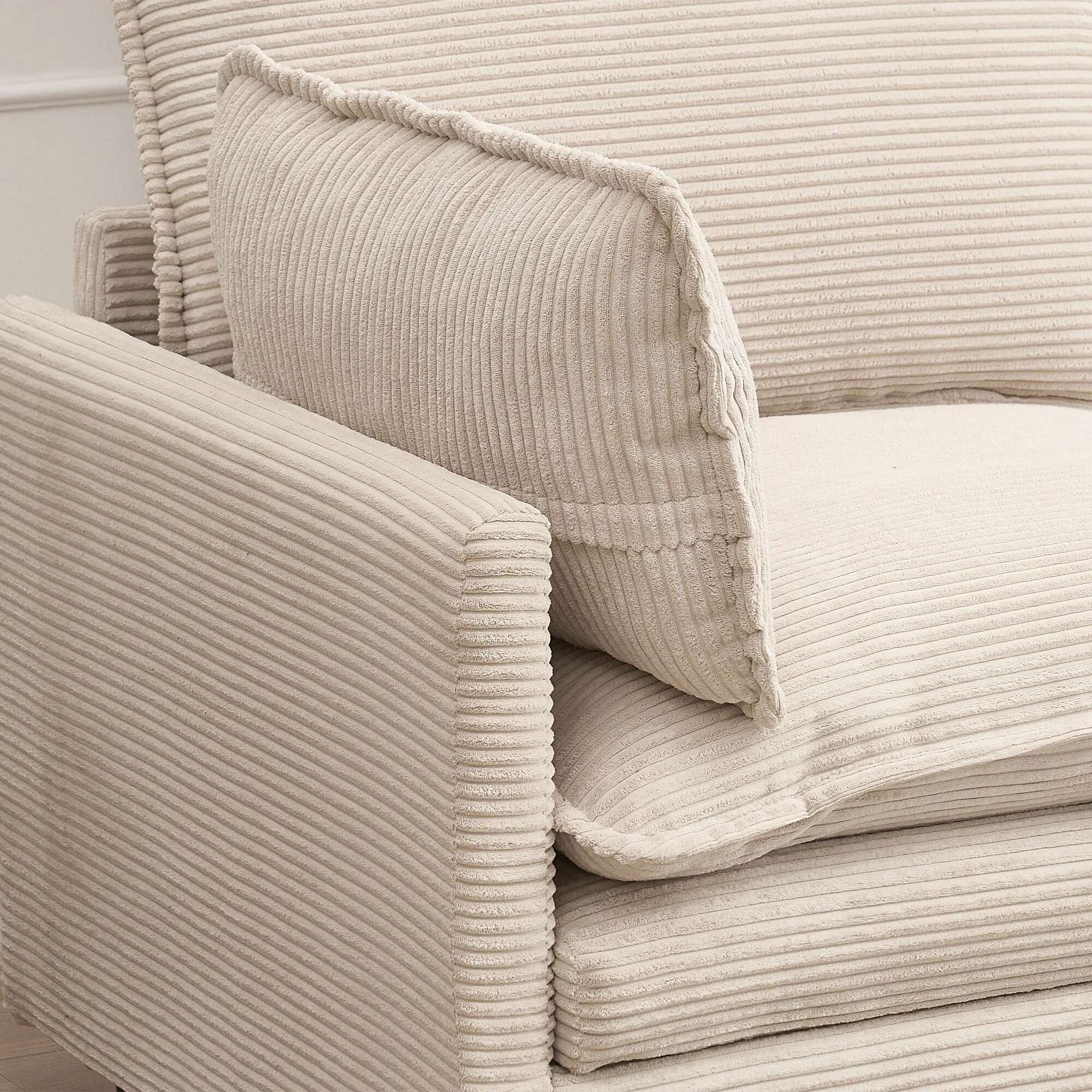 Modular Sofa , Velvet Large U-Shaped Couch Comfy Upholstered 3-Seat Sofa with 1 Ottoman, 2 Lumbar Pillow, Deep Seat Couch