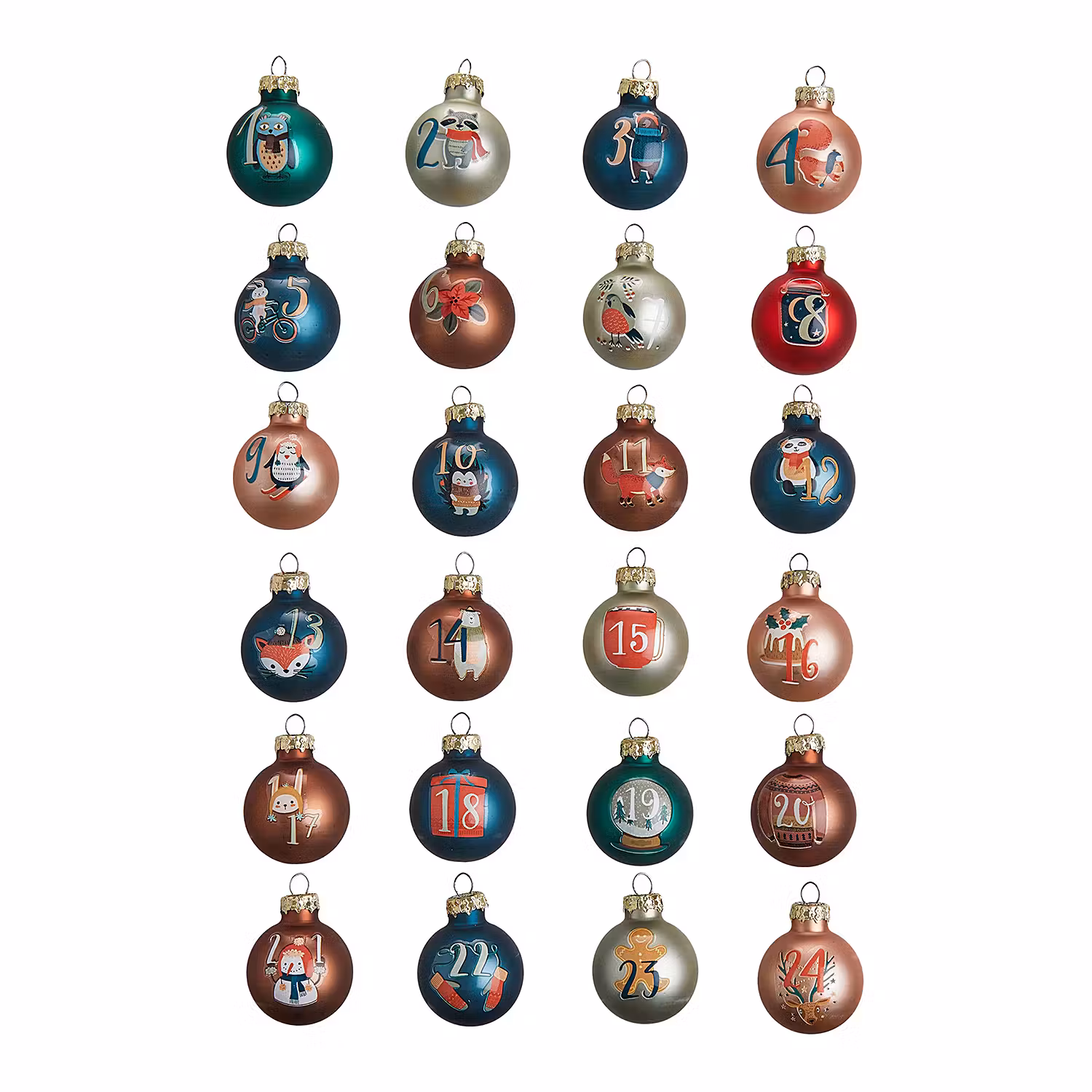 ADVENT Weihnachtskugelset 24-tlg.