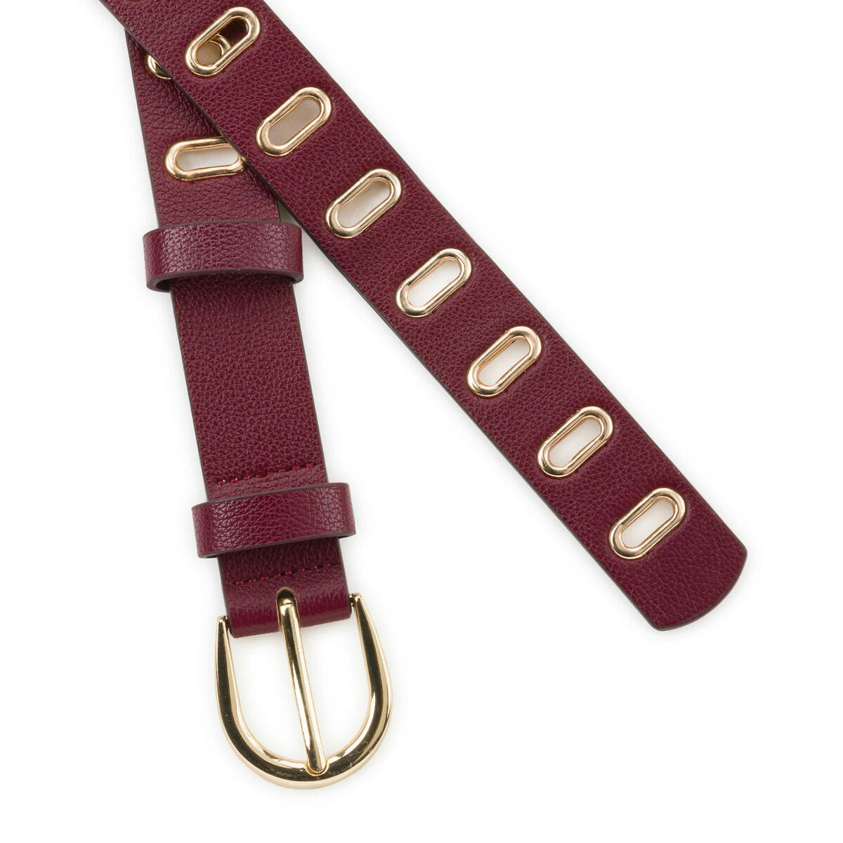 Ceinture avec œillets ovales