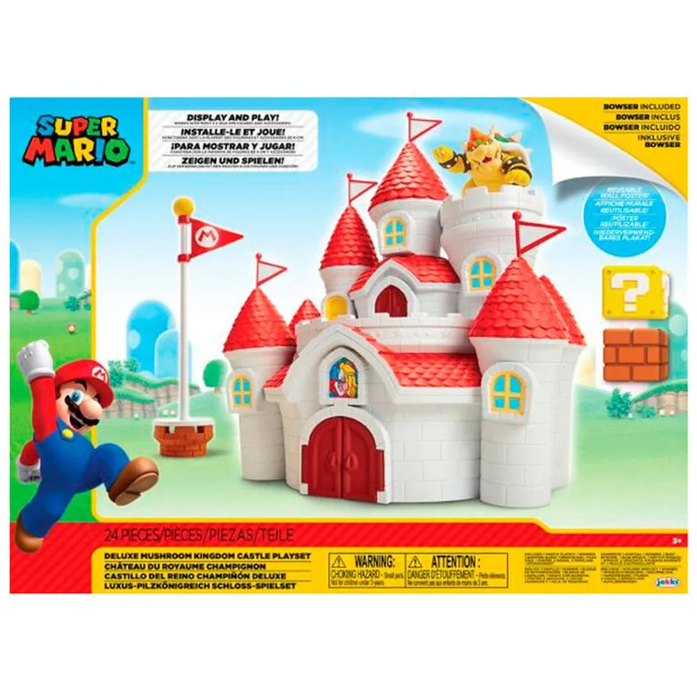 Jakks Pacific Mario Playseat Bros Mushroom Kingdom Castle Toy