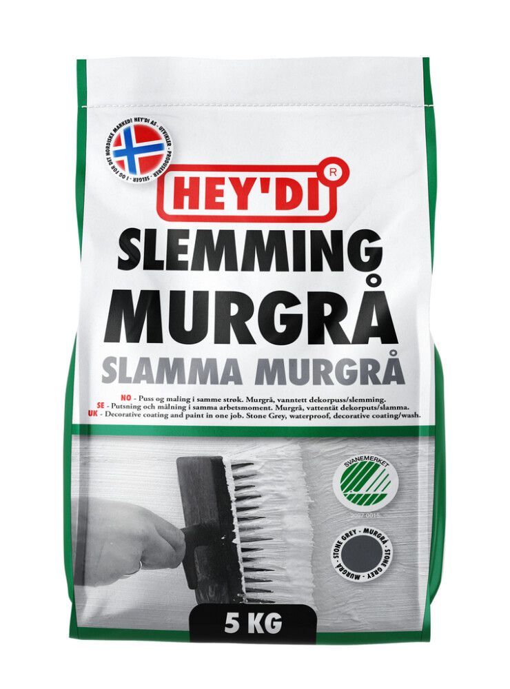 SLEMMING HEY'DI MURGRÅ 5KG