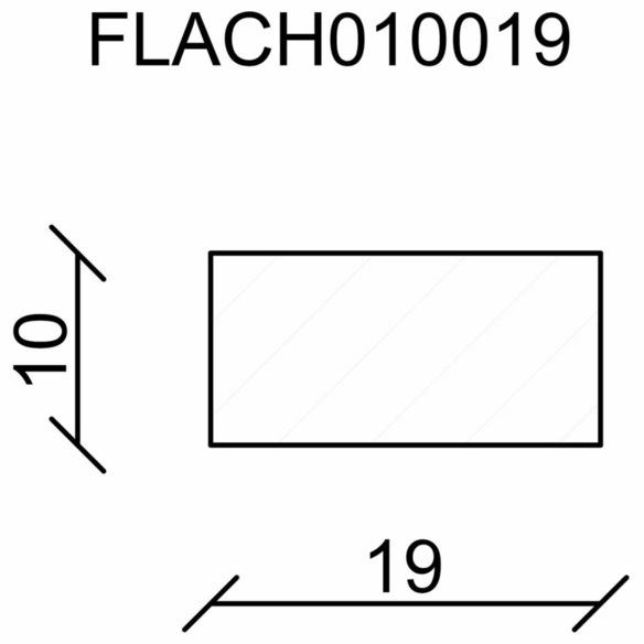 Flachleiste, Kiefernholz natur, LxHxT: 240 x 1,9 x 1 cm