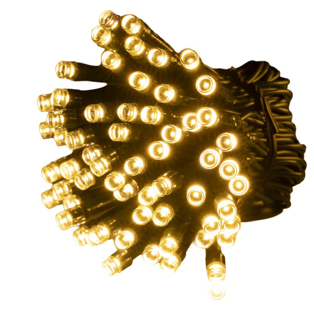 Guirlande de No&euml;l lumineuse 50LED blanc chaud L375cm