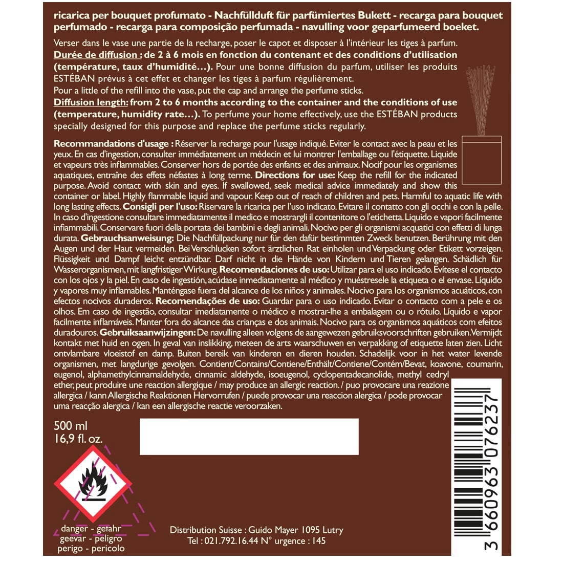 TECK & TONKA - Recharge bouquet 500ml