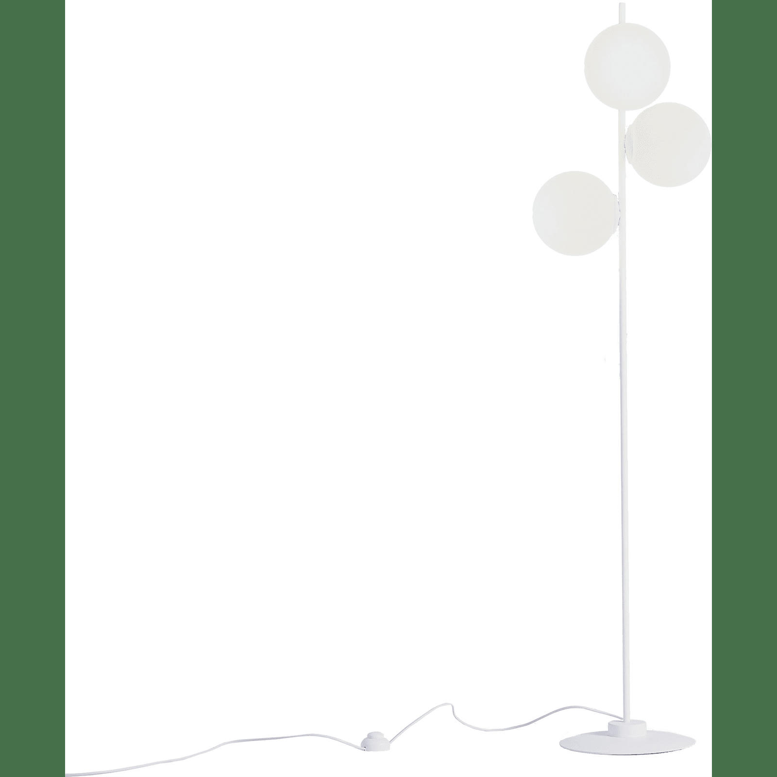 BOBLER - Lampadaire Acier Blanc 22x42x155 cm