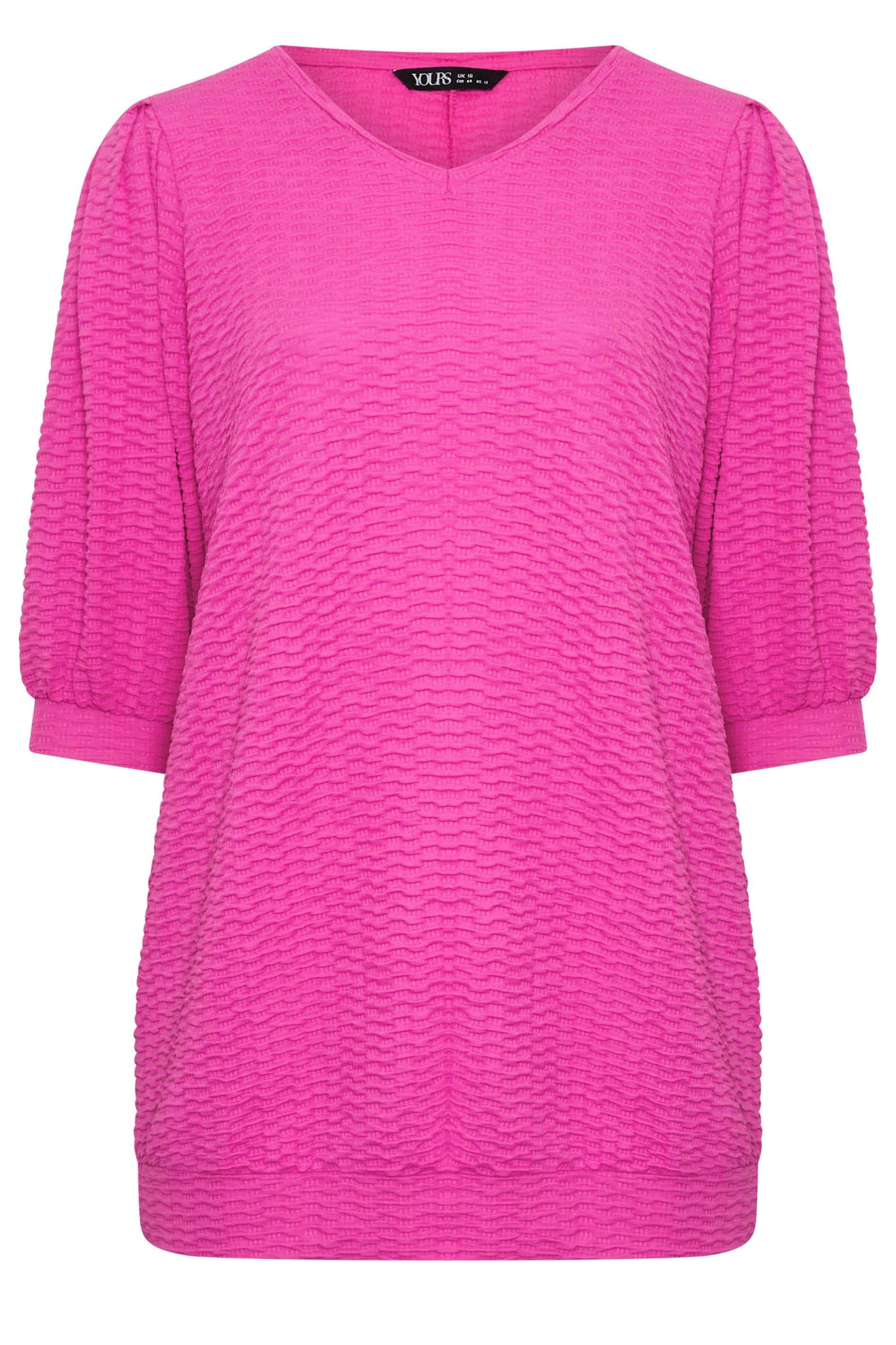 Yours Textured Balloon Sleeve Top