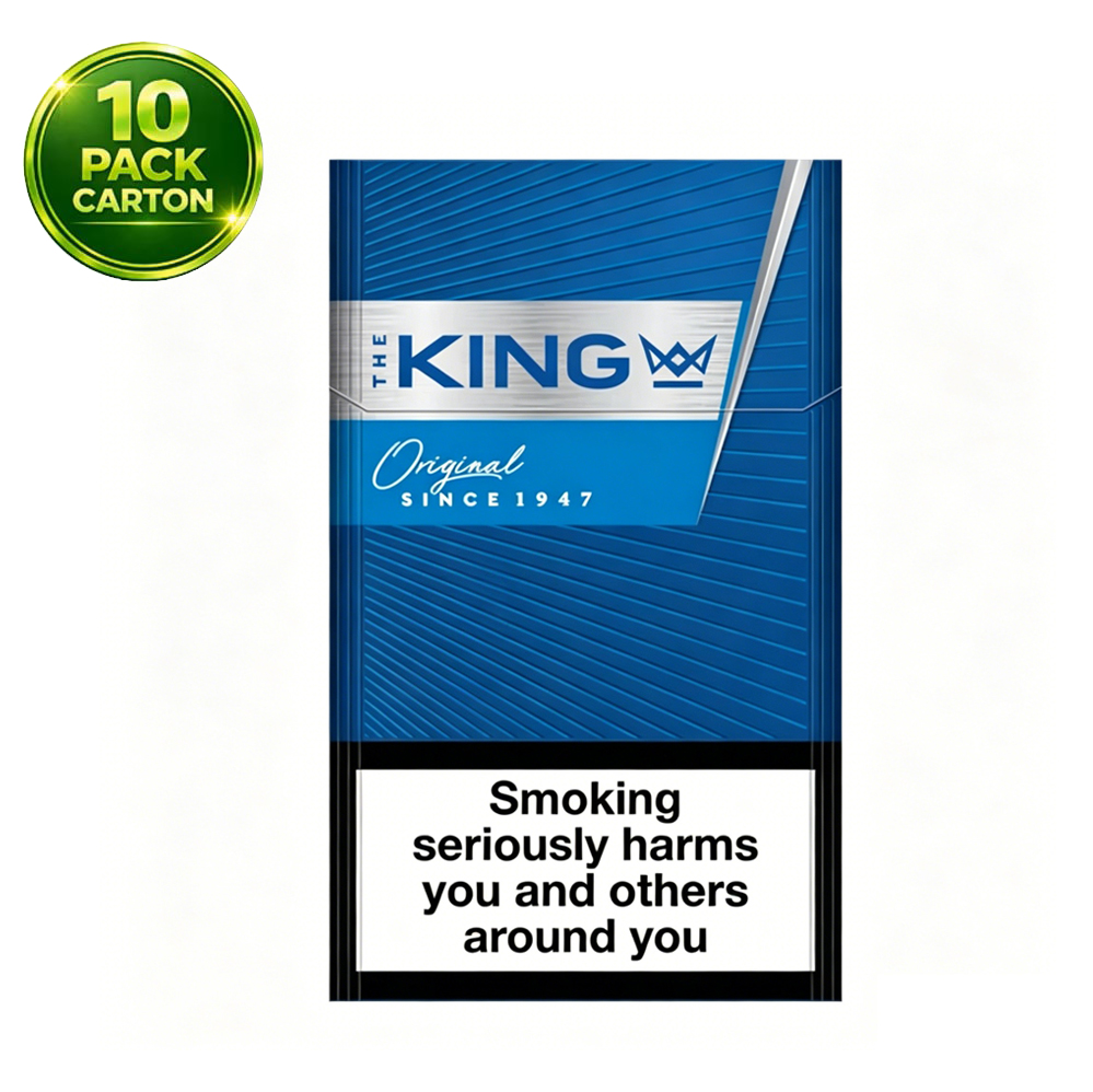 Blue King 20s Cigarettes x 10 Packs /1 Carton
