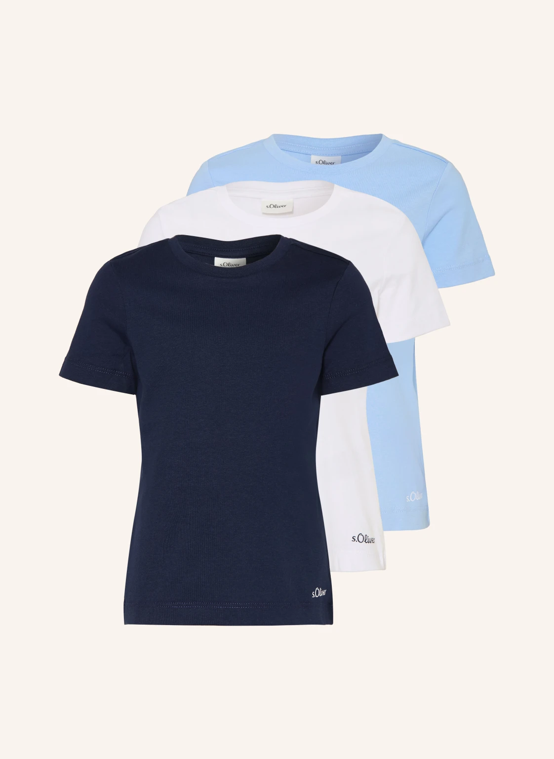s.Oliver RED 3er-Pack T-Shirts