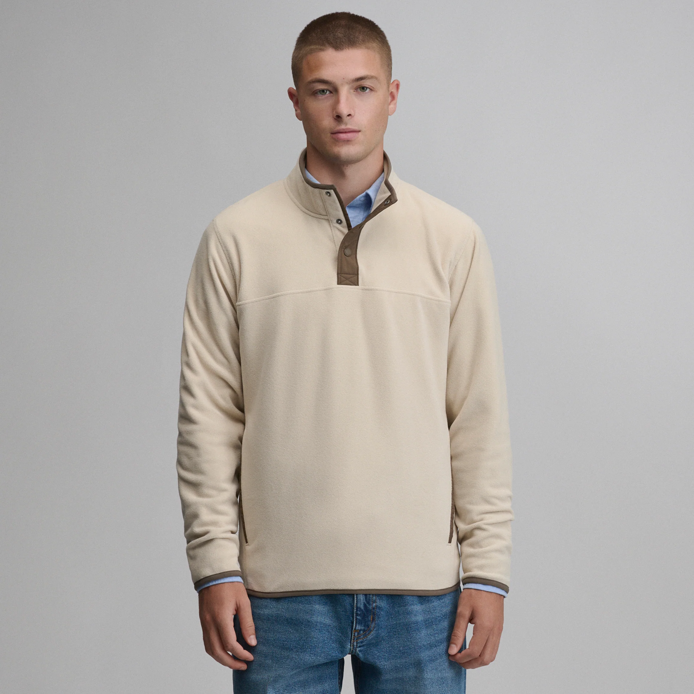 Men's Chutes Fleece Snap Mock Pullover