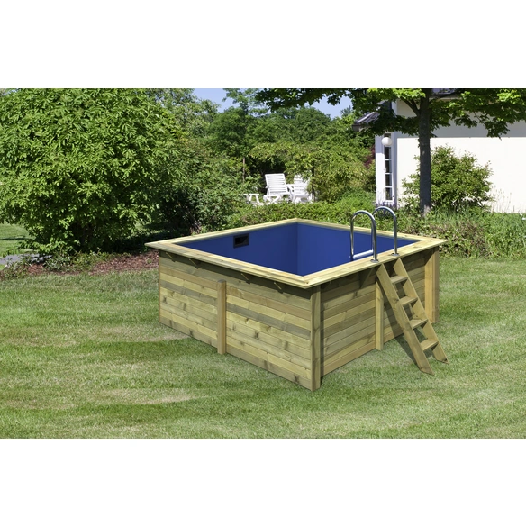 Rechteckpool, braun, 9772 l, BxH: 350x125 cm