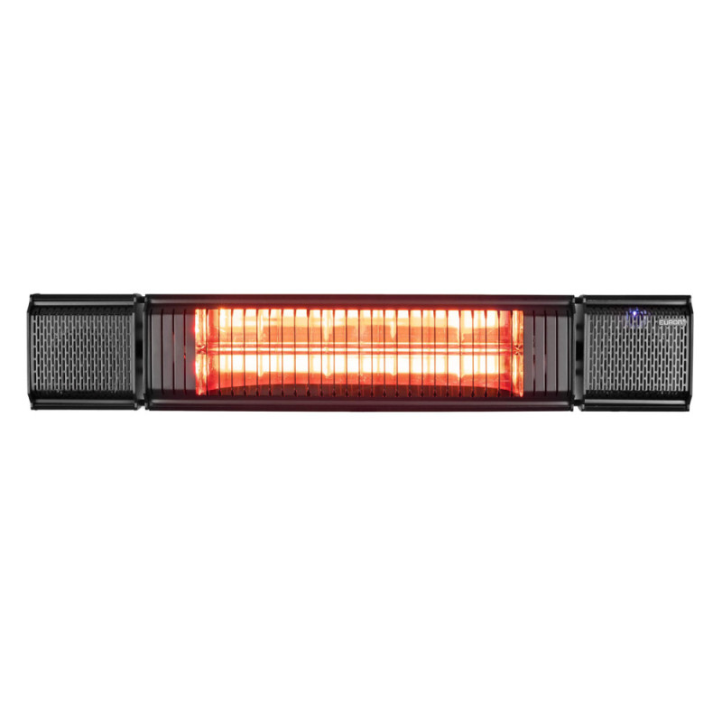 Chauffage de terrasse électrique Heat And Beat Black 2000 W EUROM