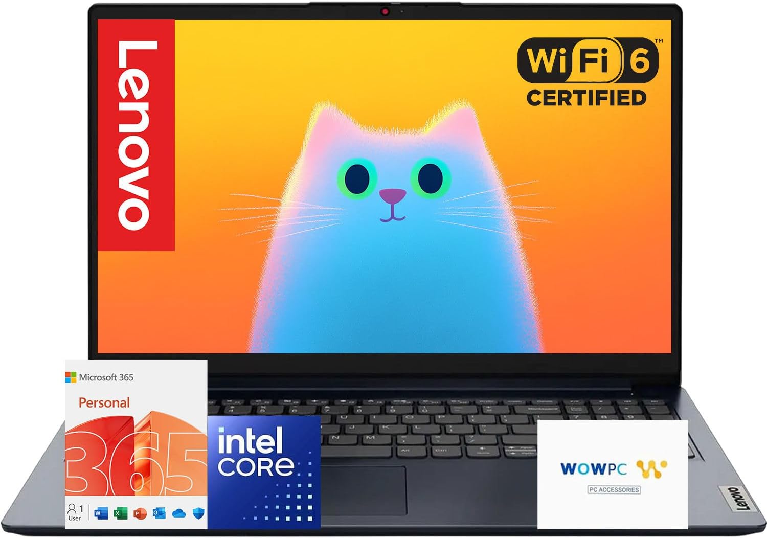 Lenovo IdeaPad 15.6 FHD Business Laptop • Microsoft Office 365 • 1.1TB Storage • DDR4 • Intel Dual core • 1TB Cloud and 128GB SSD and • WiFi 6 • Copilot AI • Windows 11 no Mouse • Essential Laptop