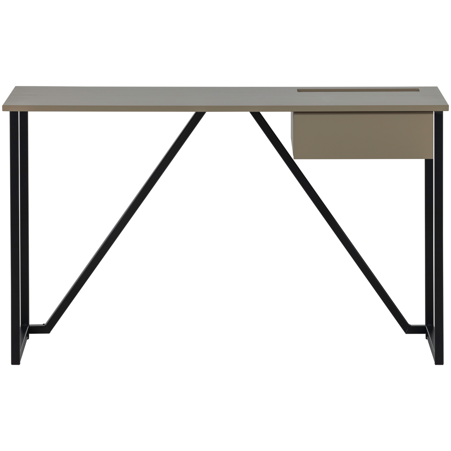 WOOOD bureau New Julius - Grenen - Mud - 75x126x53