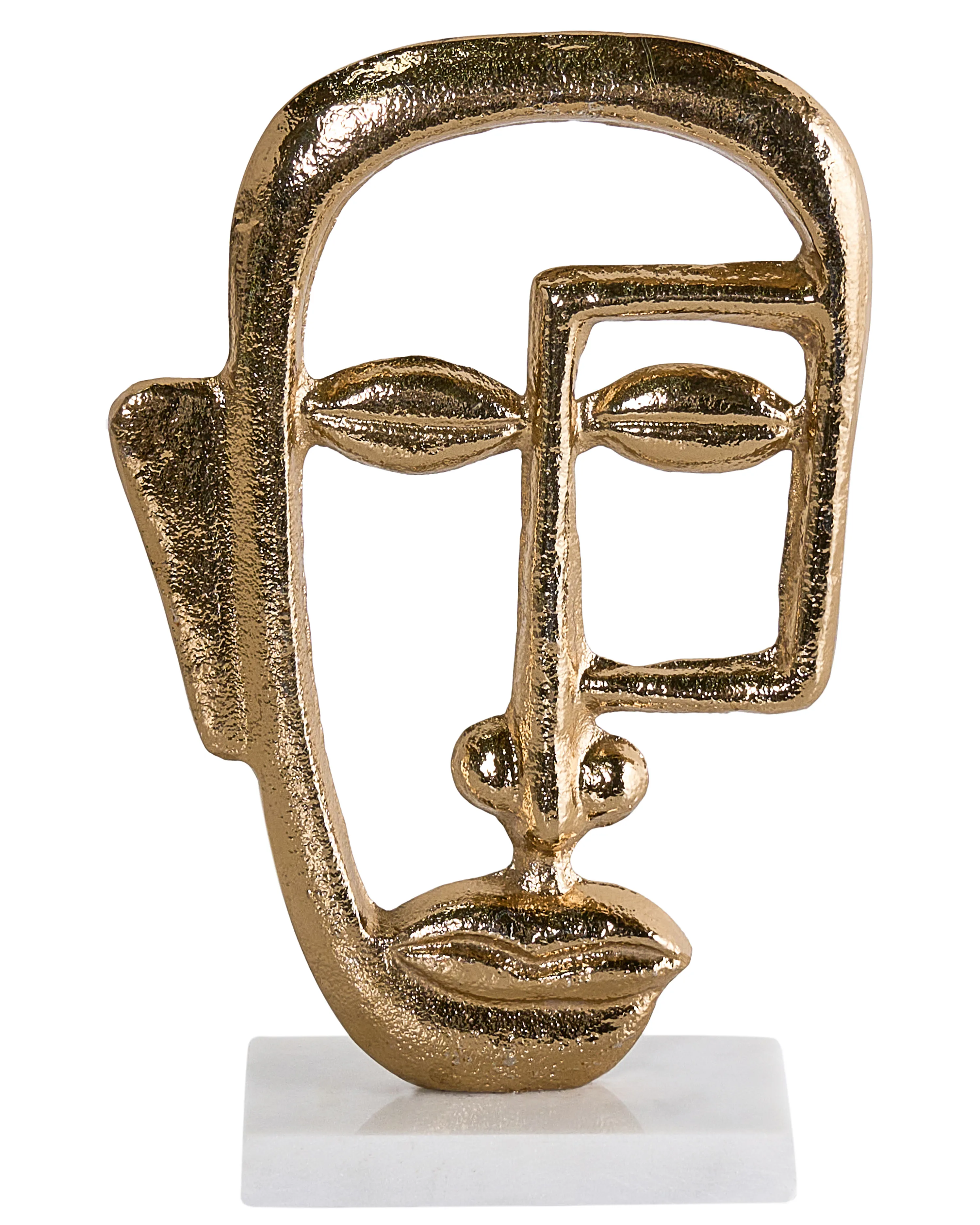 Figurine Face MOSKO Metal Gold