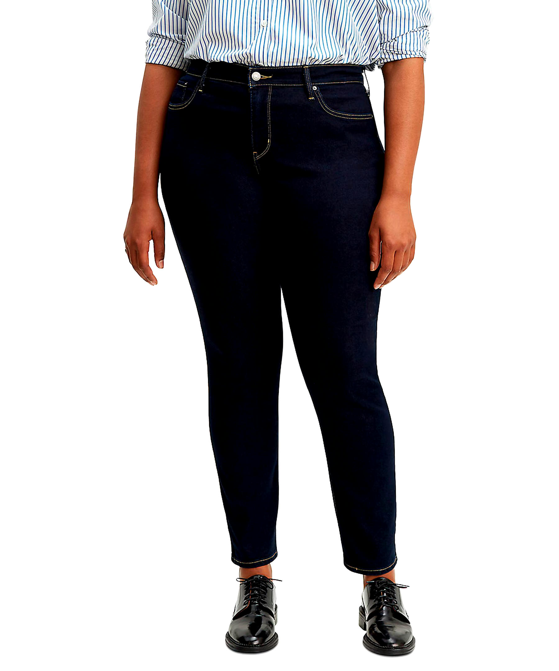 Levi's Women's 311 Shaping Mid Rise Skinny Jeans - Darkest Sky - Plus Size