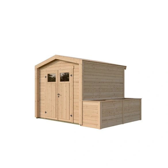 Gartenhaus, »Killarney«, rechteckig, LxBxH: 250x250x241 cm, naturfarben