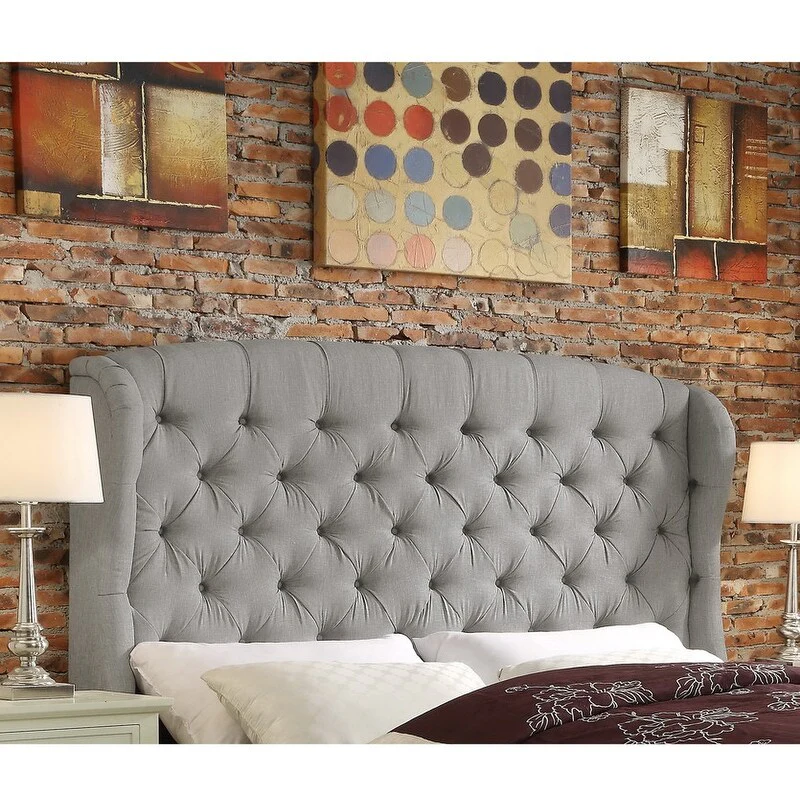 Moser Bay Leatham Upholstered Wingback Headboard