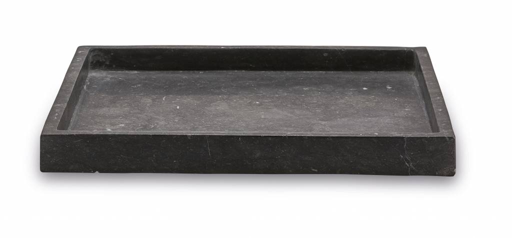 Hammam Tray Vierkant Dark Grey   Grijs   Natuursteen
