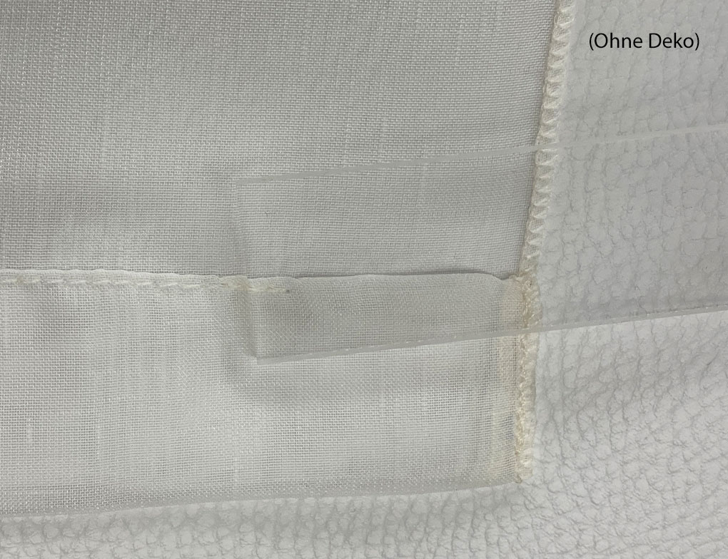 Beschwerungsprofil transparent