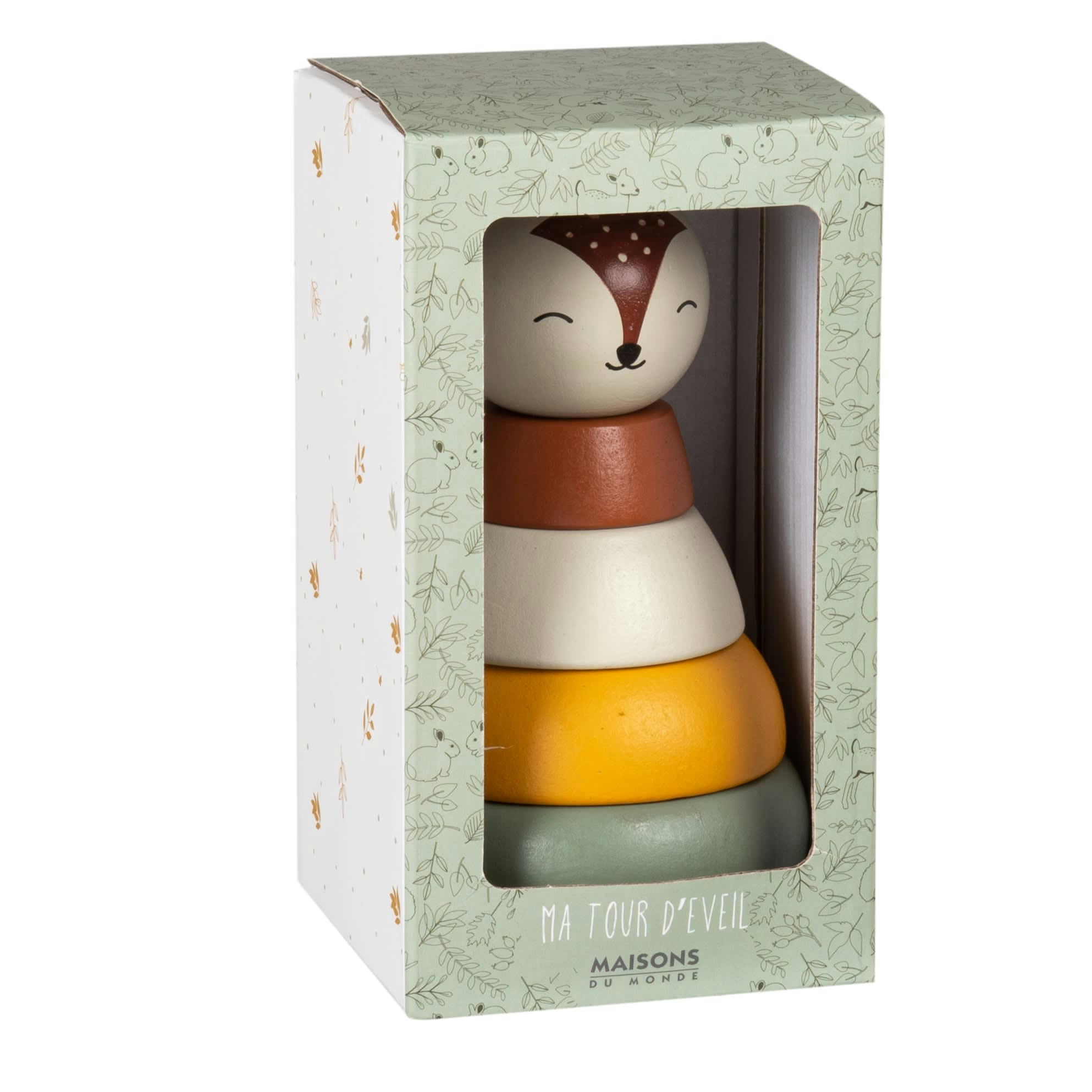 Mimizan - Pyramide d'éveil biche multicolore