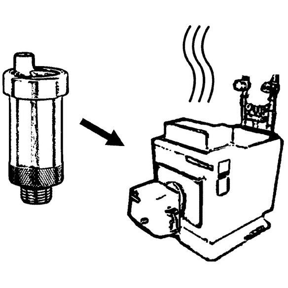 Entlüfter, Messing, für Heizung