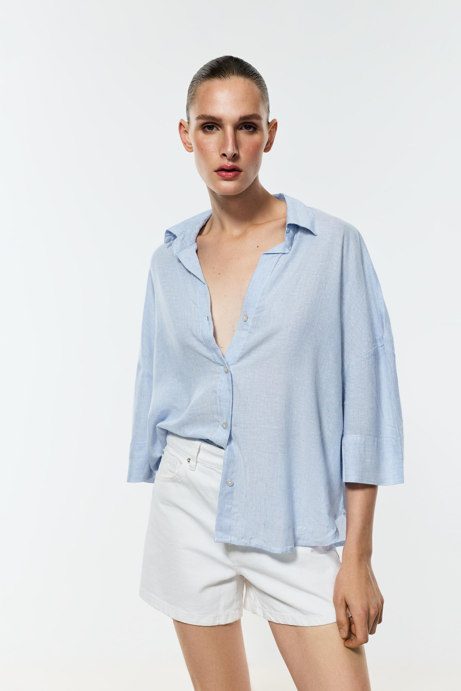 Camisa manga ancha