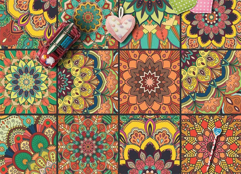 Modny winylowy dywan Portugalskie kafle 60 x 90 cm